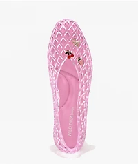 Wild Diva Suhana Pink Ballet Flat Jelly Shoes