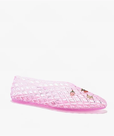 Wild Diva Suhana Pink Ballet Flat Jelly Shoes