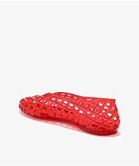 Wild Diva Suhana Red Ballet Flat Jelly Shoes