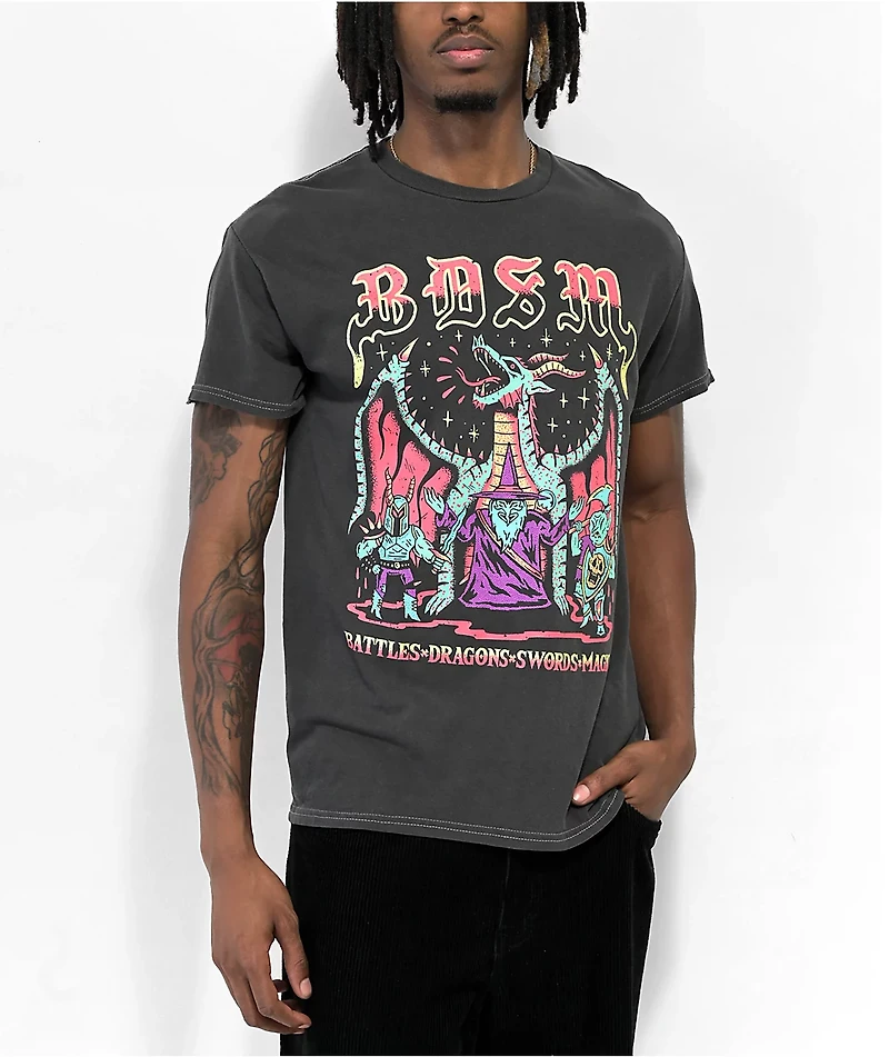Wizard Of Barge BDSM Black Wash T-Shirt
