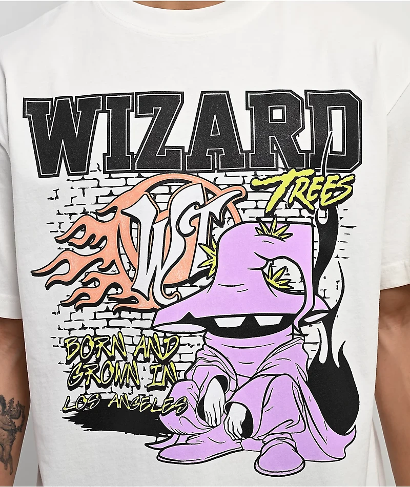 Wizard Trees Crouch White T-Shirt