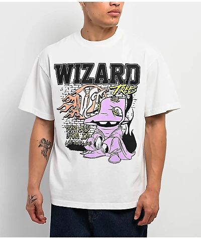 Wizard Trees Crouch White T-Shirt