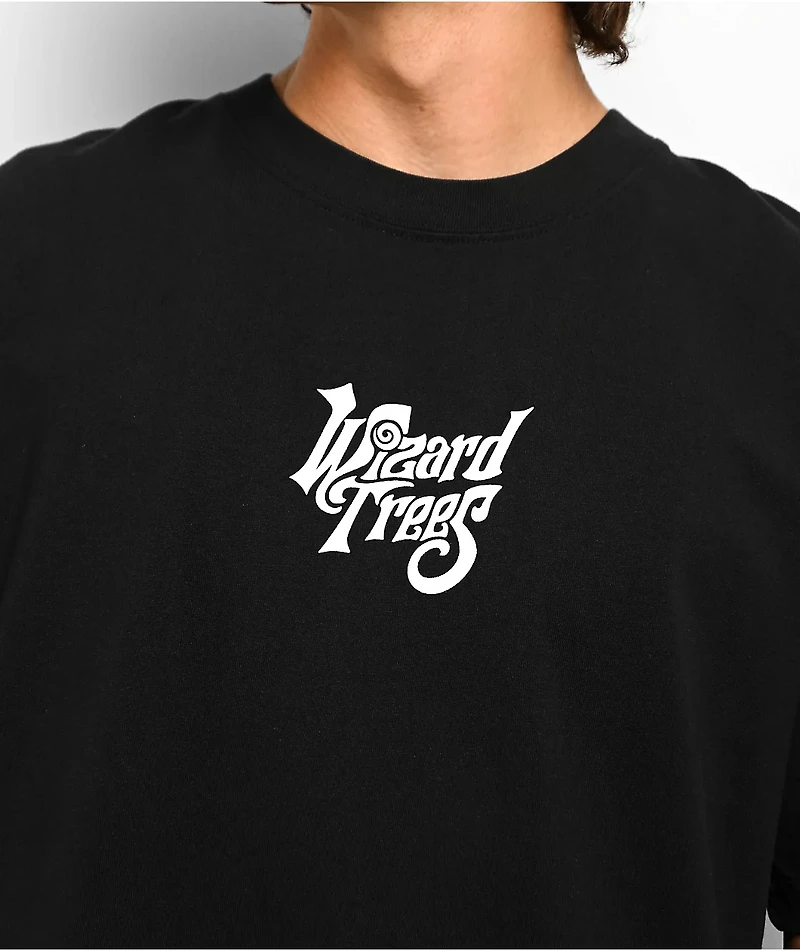 Wizard Trees Garden To Grinder Black T-Shirt
