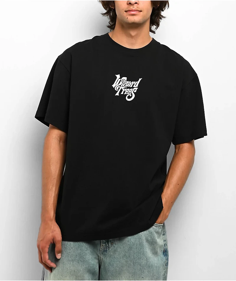 Wizard Trees Garden To Grinder Black T-Shirt