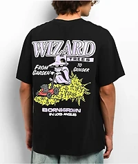 Wizard Trees Garden To Grinder Black T-Shirt
