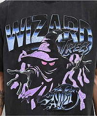 Wizard Trees Spellcaster Black Wash T-Shirt