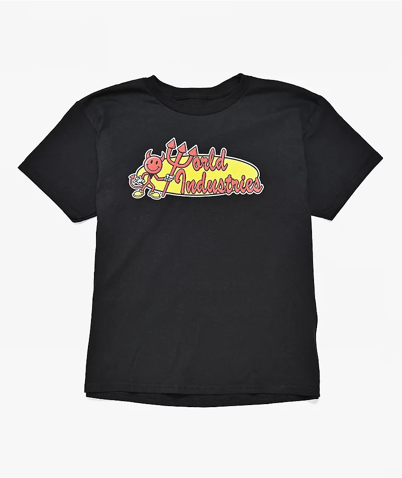 World Industries Kids Oval Black T-Shirt