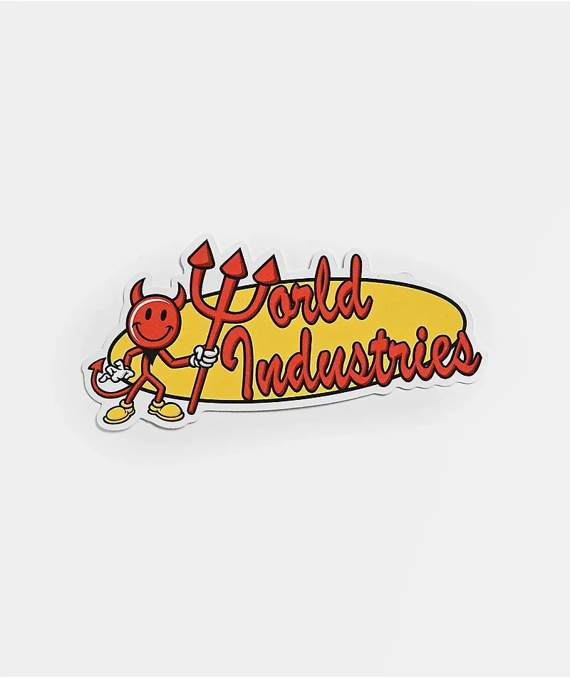 World Industries Oval Logo Sticker