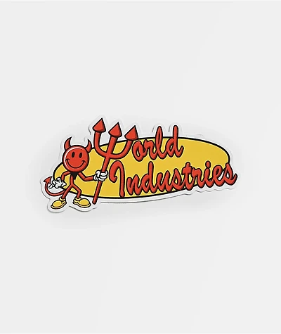 World Industries Oval Logo Sticker