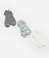 Wrangler Farm Life 3 Pack No Show Socks