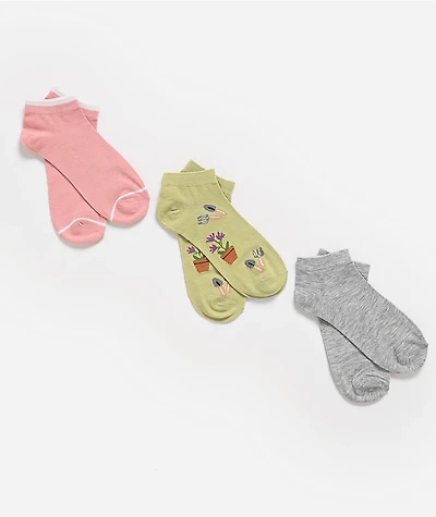Wrangler Gardening 3 Pack No Show Socks