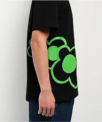 Wuuski Flower Logo Black T-Shirt