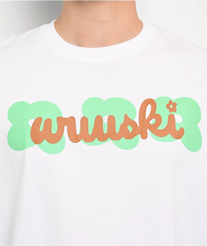 Wuuski Triple Flower White T-Shirt