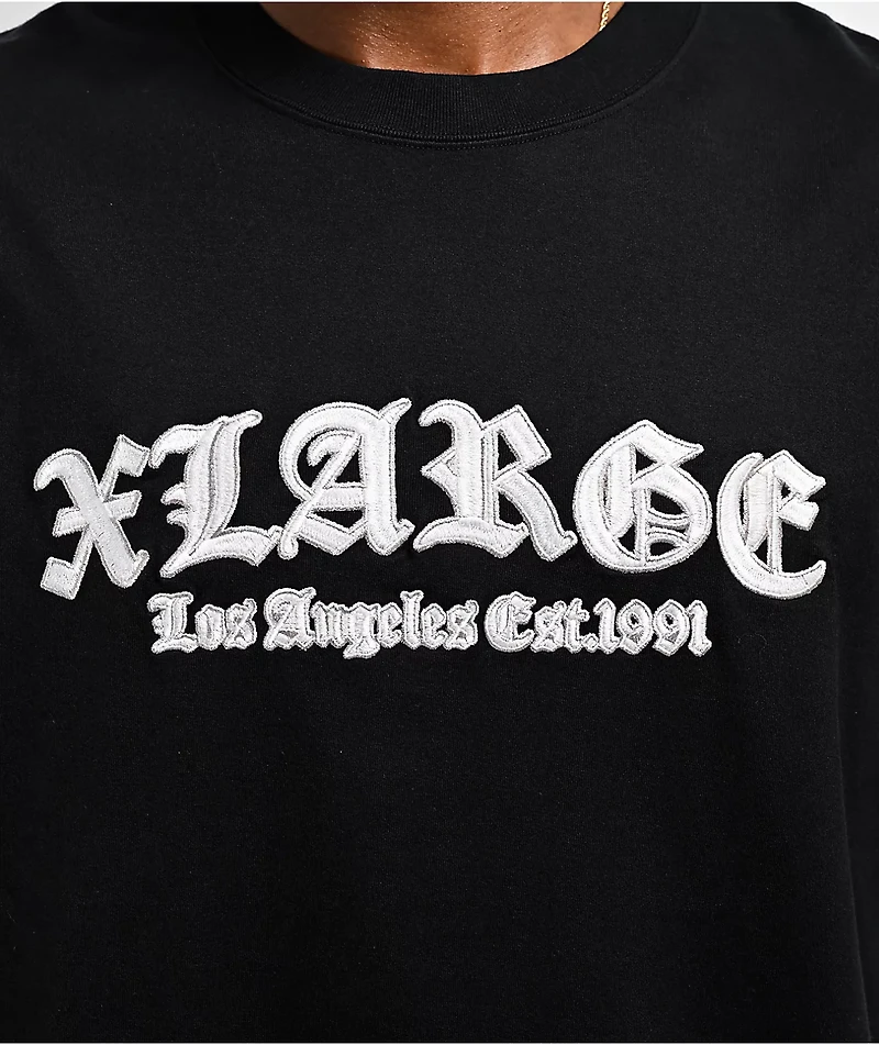 XLARGE Old English Logo Black T-Shirt