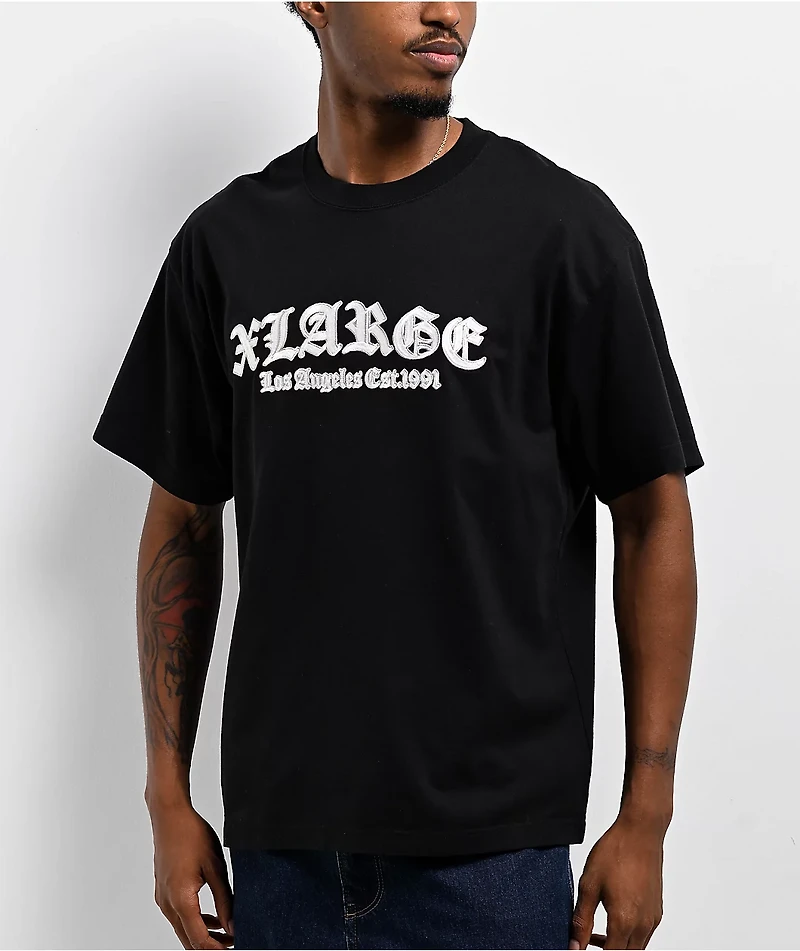 XLARGE Old English Logo Black T-Shirt