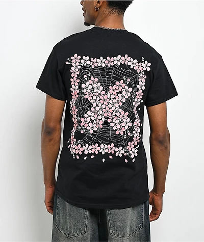 XPLR Cherry Blossoms Black T-Shirt