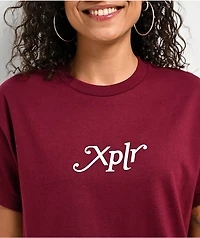 XPLR Core Maroon T-Shirt