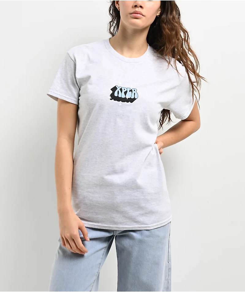 XPLR Currently Fighting Demons Crystal Ball Ash T-Shirt