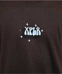 XPLR Currently Fighting Demons Crystal Ball Dark Brown T-Shirt