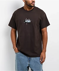 XPLR Currently Fighting Demons Crystal Ball Dark Brown T-Shirt