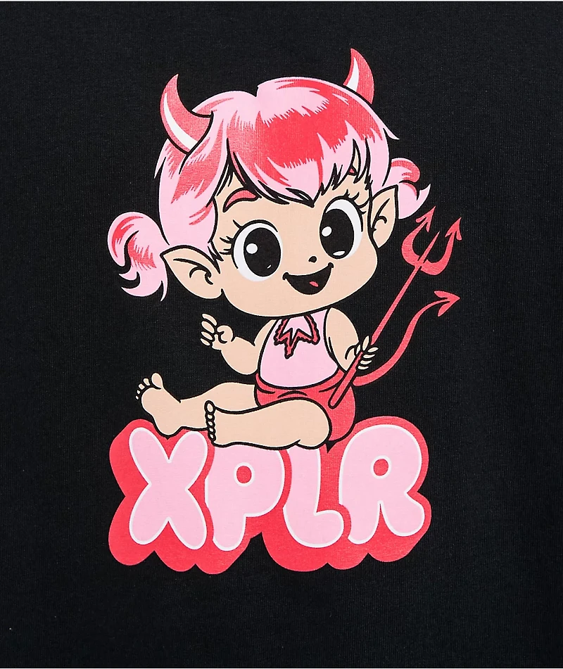 XPLR Devil Girl Black T-Shirt