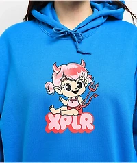 XPLR Devil Girl Sapphire Hoodie