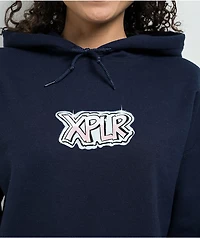 XPLR Ghost Graffiti Navy Hoodie