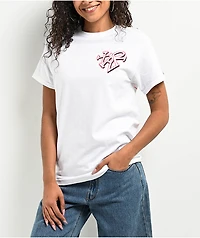 XPLR Haunted Heart White T-Shirt