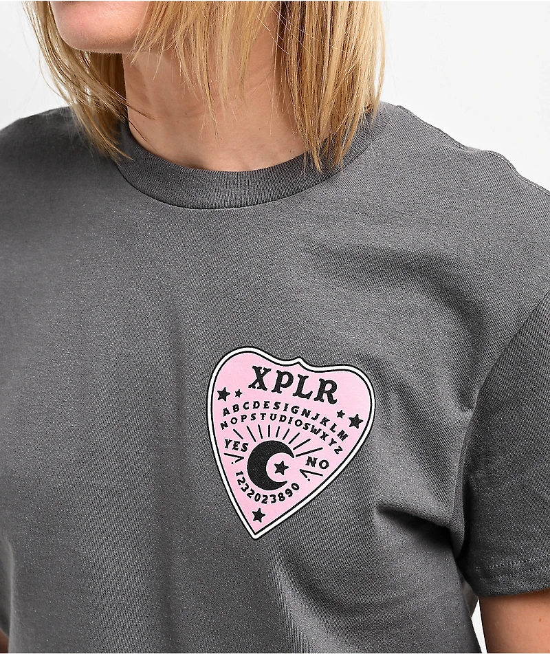 XPLR Planchette Board Charcoal T-Shirt