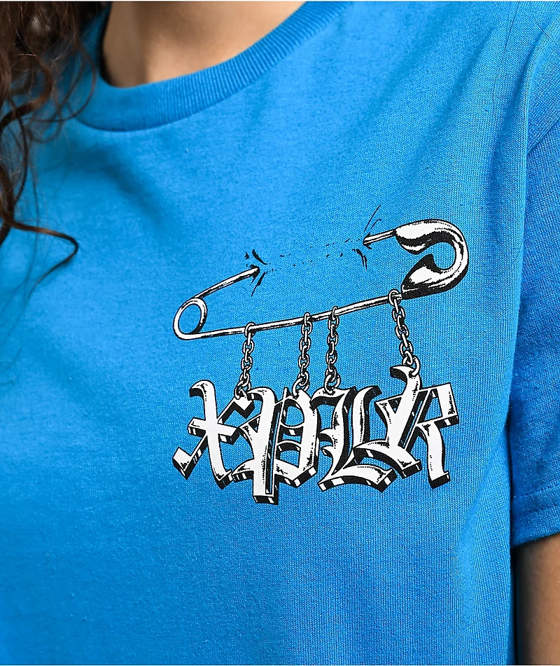 XPLR Punk Pin Sapphire Blue T-Shirt