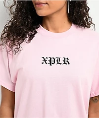 XPLR Rose Pentagram Pink T-Shirt