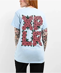 XPLR Roses Logo Light Blue T-Shirt