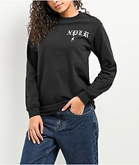 XPLR Spider Black Long Sleeve T-Shirt
