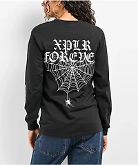 XPLR Spider Black Long Sleeve T-Shirt