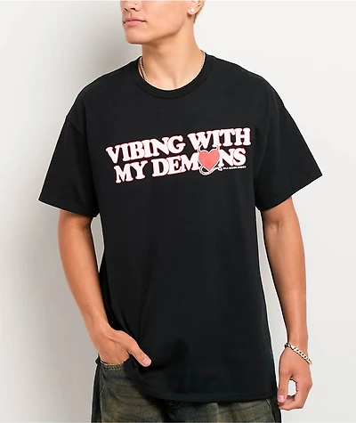 XPLR Vibes Black T-Shirt