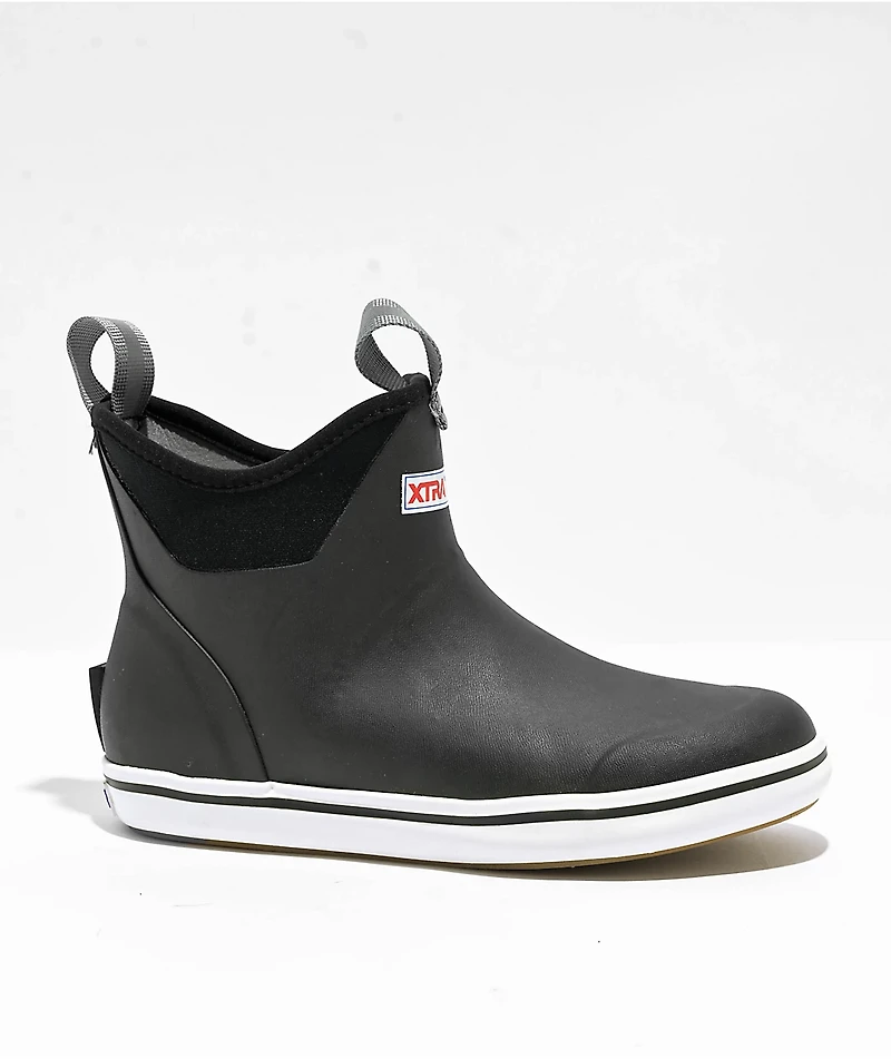 XTRATUF Womens Black Ankle Deck Boots