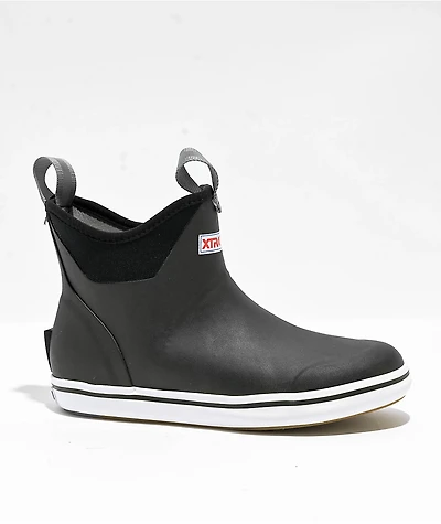 XTRATUF Womens Black Ankle Deck Boots