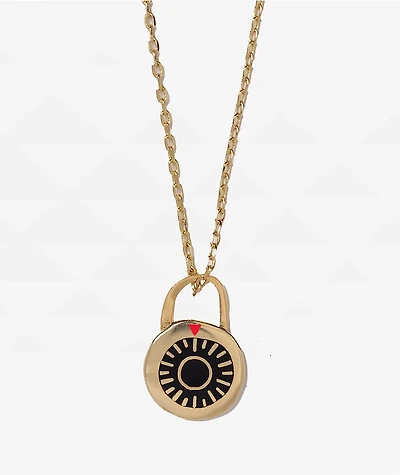 Yellow Owl Workshop Combination Padlock Necklace