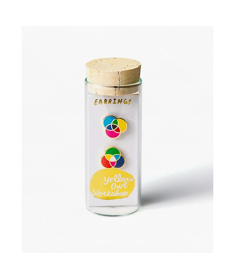 Yellow Owl Workshop RGB & CMYK Stud Earrings