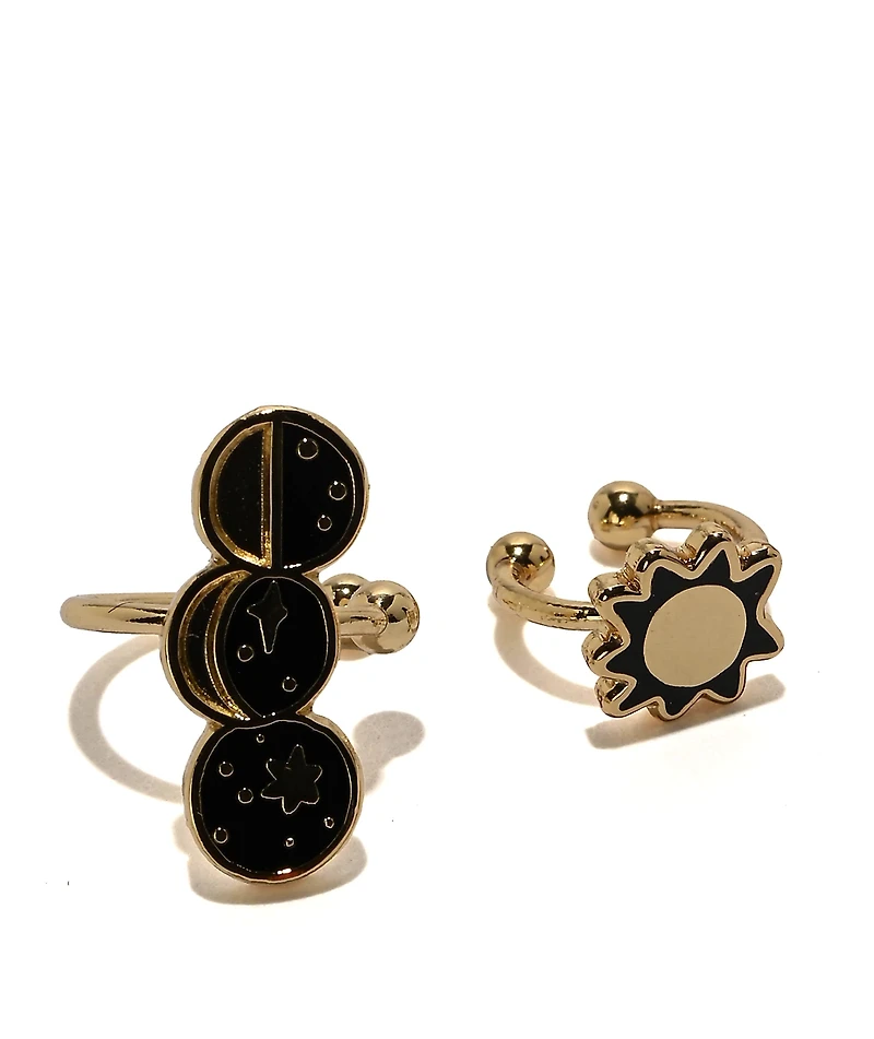 Yellow Owl Workshop Sun & Moon Phases Ear Cuffs