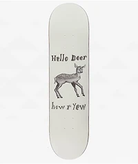 Yew Hello Deer 8.0" Skateboard Deck