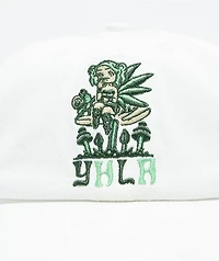 Your Highness Adeline White Distressed Strapback Hat
