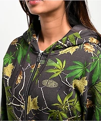 Your Highness Backwoods Camo Rhinestone Zip Hoodie