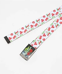 Your Highness Cherry Pie White Web Belt