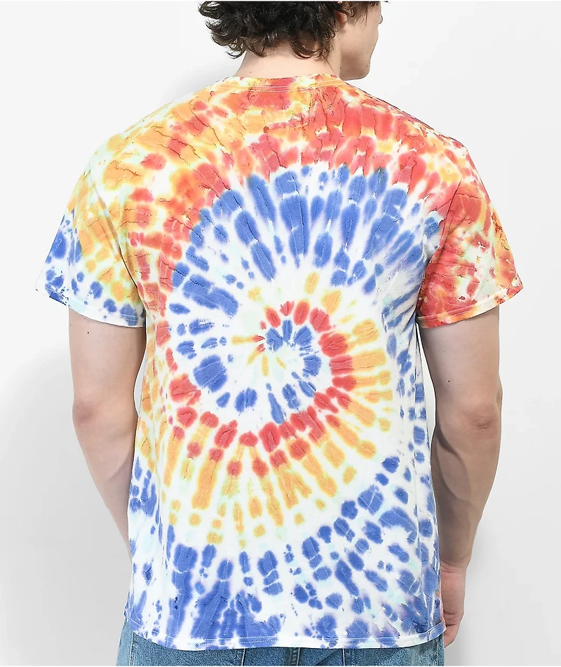 Your Highness Emporium Club Yellow, Blue & Red Tie Dye T-Shirt
