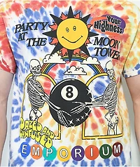 Your Highness Emporium Club Yellow, Blue & Red Tie Dye T-Shirt