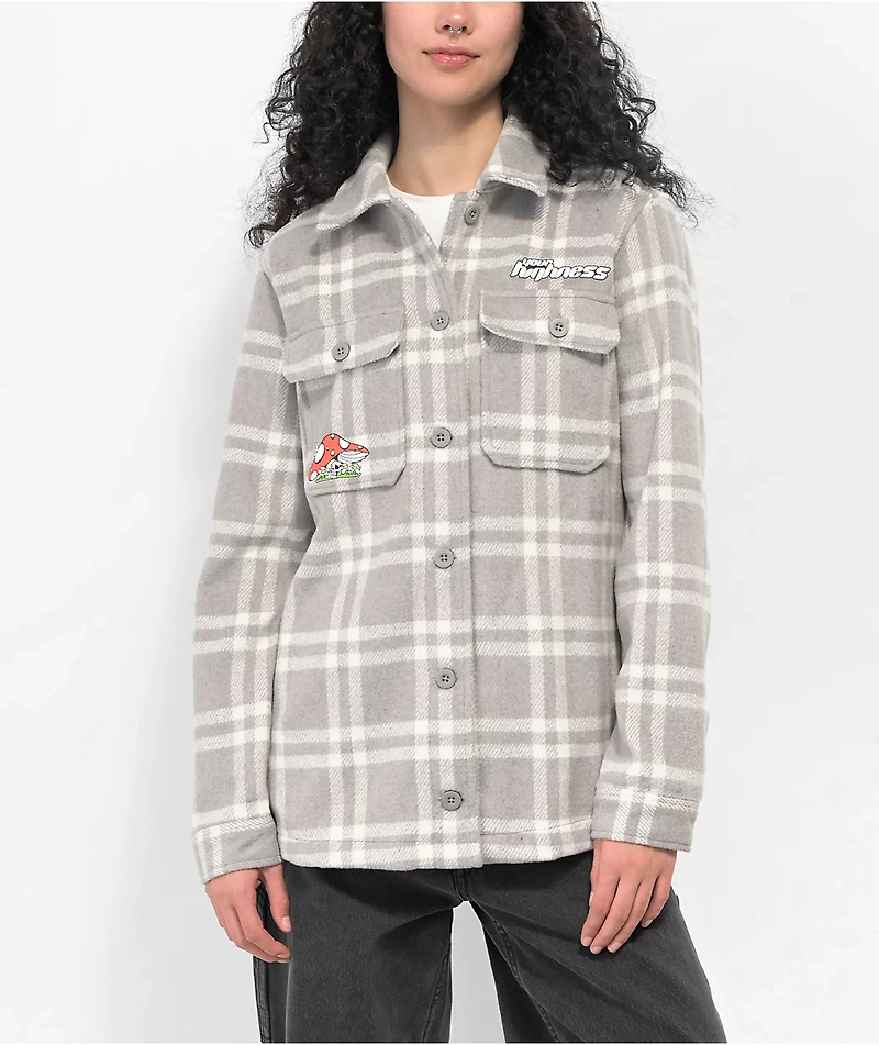 Your Highness Euphoria Grey Flannel Shirt