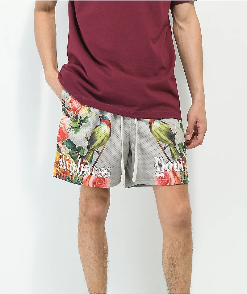 Your Highness Finch Tan Mesh Shorts