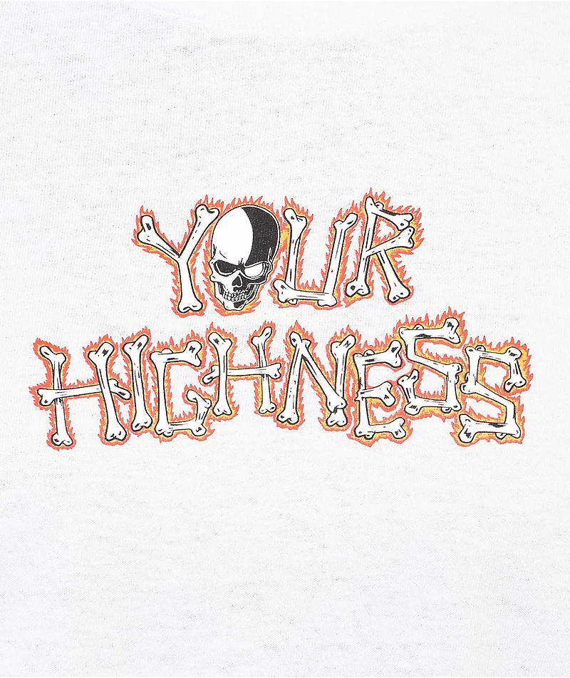 Your Highness Fracture White Long Sleeve T-Shirt