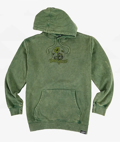 Your Highness Geranium Green Wash Hoodie